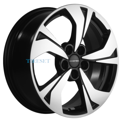 Khomen Wheels 7x17/5x114,3 ET45 D67,1 KHW1724 (I-40/CX-5/ASX-5) Black-FP