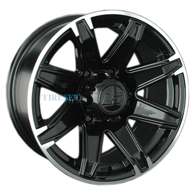 Диски LS 8x17/6x139,7 ET10 D107,1 763 BKL (конус, Колпак+лого) на tireset.ru