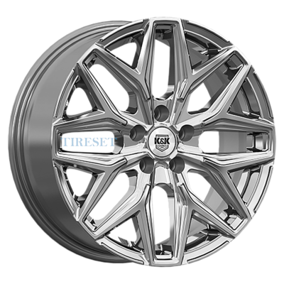 Диски KиK 7x17/4x108 ET36 D63,35 Ариус (КС1187) Дарк платинум на tireset.ru