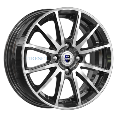 Диски KиK 5,5x14/4x100 ET40 D56,6 Квант (КС960) Алмаз черный на tireset.ru