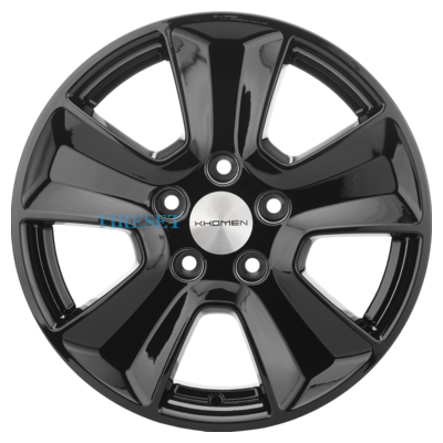 Диски Khomen Wheels 6,5x16/5x114,3 ET46 D67,1 KHW1601 (Mitsubishi) Black на tireset.ru