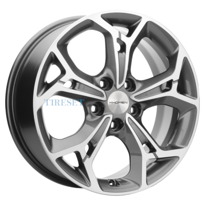 Khomen Wheels 7x17/5x114,3 ET37 D66,5 KHW1702 (Haval) Gray-FP