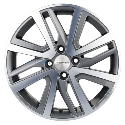 Диски Khomen Wheels 6x16/4x100 ET41 D60,1 KHW1609 (XRay) Gray-FP на tireset.ru