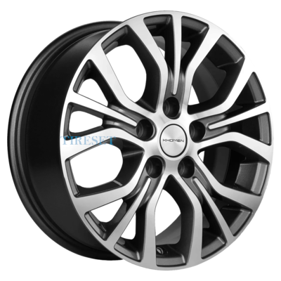 Диски Khomen Wheels 6,5x16/5x110 ET46 D63,3 KHW1608 (Changan CS35 Plus) Gray-FP на tireset.ru