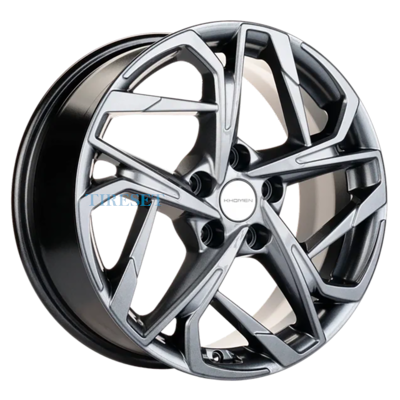 Диски Khomen Wheels 7x17/5x114,3 ET49 D67,1 KHW1716 (Hyundai Elantra) Gray на tireset.ru