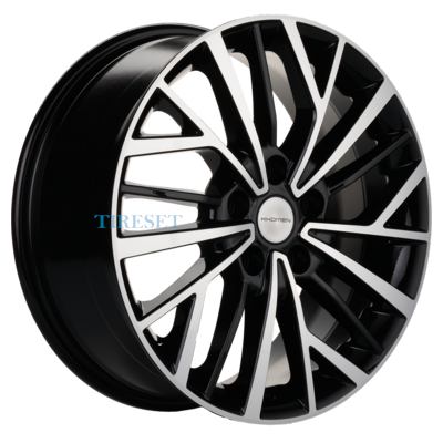 Диски Khomen Wheels 7x17/5x110 ET46 D63,3 KHW1717 (Changan CS35/CS35 Pro) Black-FP на tireset.ru