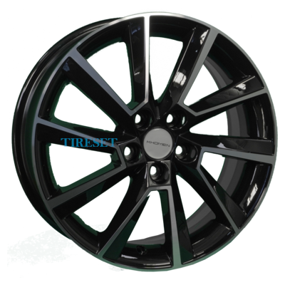 Диски Khomen Wheels 6x16/5x100 ET45 D54,1 KHW1604 (Yaris) Black-FP на tireset.ru