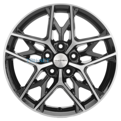 Диски Khomen Wheels 7x17/5x114,3 ET50 D67,1 KHW1709 (CX-5/Seltos/Optima) Black-FP на tireset.ru