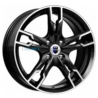 Диски KиK 7x17/5x112 ET40 D66,6 Солар (КС875) Алмаз черный SK на tireset.ru
