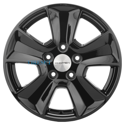 Диски Khomen Wheels 6,5x16/5x110 ET45 D67,1 KHW1601 (DFM 580) Black на tireset.ru