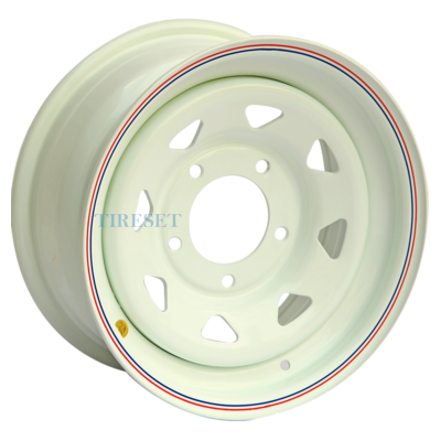 Диски Off-Road Wheels 7x15/5x139,7 ET25 D98,5 ВАЗ Нива белый (треуг.) на tireset.ru