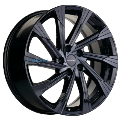 Диски Khomen Wheels 7,5x19/5x108 ET47 D60,1 KHW1901 (Chery Tiggo 8) Black на tireset.ru