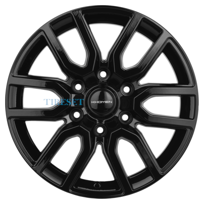 Диски Khomen Wheels 8x17/6x139,7 ET50 D92,5 KHW1723 (Hyundai H-1/Staria) Black на tireset.ru