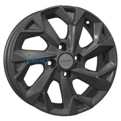 Khomen Wheels 5,5x14/4x100 ET43 D60,1 KHW1402 (Toyota Corolla) Gray