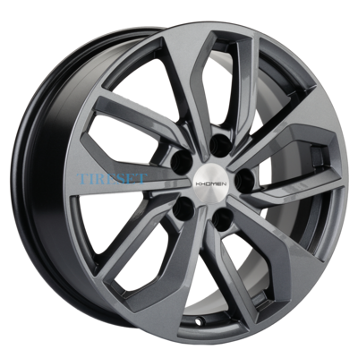 Диски Khomen Wheels 7x17/5x114,3 ET45 D66,1 KHW1703 (Teana/X-trail) Gray на tireset.ru