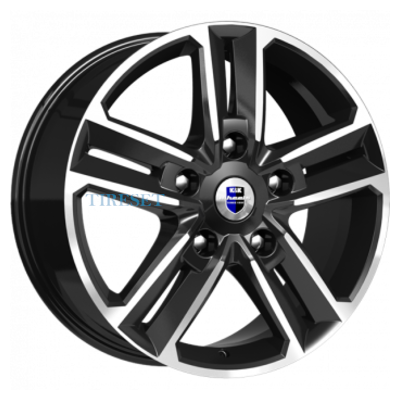 Диски KиK 8x18/5x114,3 ET50 D66,1 Backfire (КС763) Алмаз черный на tireset.ru