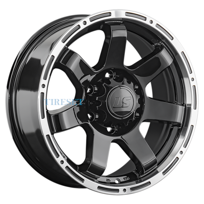 Диски LS 7,5x17/6x139,7 ET25 D106,1 1289 BKL (конус, Колпак+лого) на tireset.ru