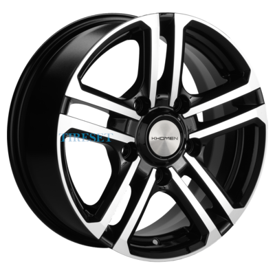 Диски Khomen Wheels 6,5x16/5x139,7 ET40 D98,5 KHW1602 (Niva 4x4) Black-FP на tireset.ru