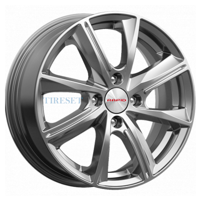 KиK 6x15/4x100 ET40 D60,1 Арнар-оригинал (КС890) Дарк платинум