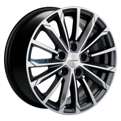 Диски Khomen Wheels 6,5x16/5x112 ET46 D57,1 KHW1611 (Octavia A7) Gray-FP на tireset.ru