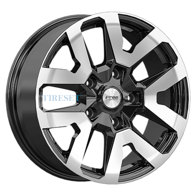 iFree Original 7x17/5x139,7 ET40 D98 Трикстер (Niva) (КС1170) Алмаз черный