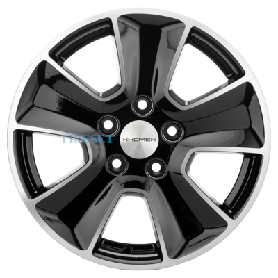 Диски Khomen Wheels 6,5x16/5x114,3 ET50 D66,1 KHW1601 (Duster) Black-FP на tireset.ru