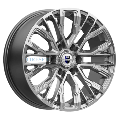 Диски KиK 8,5x19/6x139,7 ET30 D106,1 Кортес (КС1102) Дарк платинум на tireset.ru