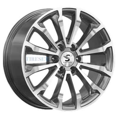 Premium Series 8,5x20/6x139,7 ET27 D77,9 КР006 (Chevrolet Tahoe IV) Diamond Gloss Graphite