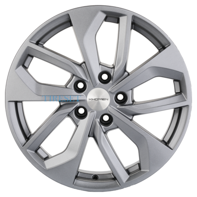 Диски Khomen Wheels 7x17/5x112 ET40 D57,1 KHW1703 (Tiguan) G-Silver на tireset.ru
