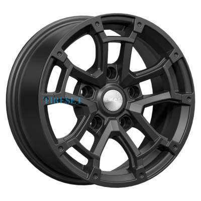 Диски СКАД 7x16/5x139,7 ET15 D98,5 Барахас (КЛ378) Черный бархат на tireset.ru