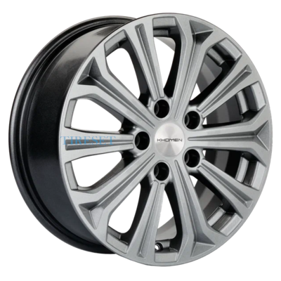 Диски Khomen Wheels 6,5x16/5x112 ET46 D57,1 KHW1610 (Octavia) G-Silver на tireset.ru