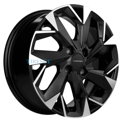 Диски Khomen Wheels 6x15/4x100 ET46 D54,1 KHW1508 (Rio) Black-FP на tireset.ru