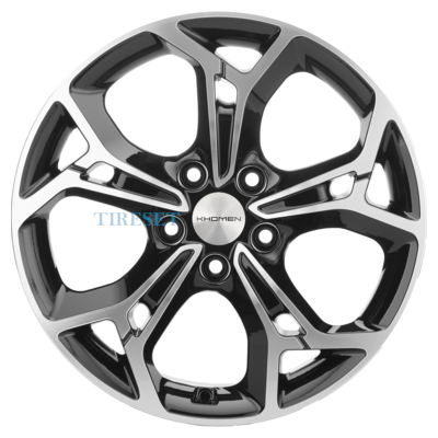 Khomen Wheels 7x17/5x114,3 ET48,5 D67,1 KHW1702 (Sportage) Black-FP