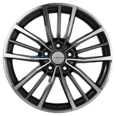 Диски Khomen Wheels 8x20/5x114,3 ET45 D67,1 KHW2012 (FAW Bestune T99) Black-FP на tireset.ru