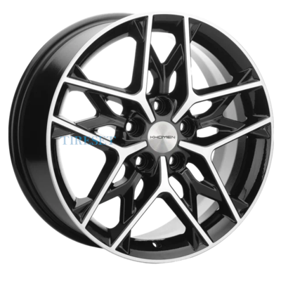 Khomen Wheels 7x17/5x108 ET50 D63,35 KHW1709 (Ford C-Max) Black-FP
