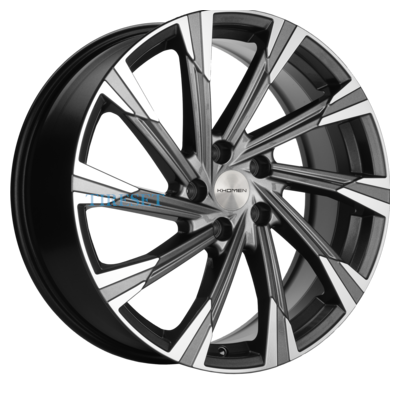 Диски Khomen Wheels 7,5x19/5x108 ET36 D65,1 KHW1901 (Exeed VX/TXL/LX) Gray-FP на tireset.ru