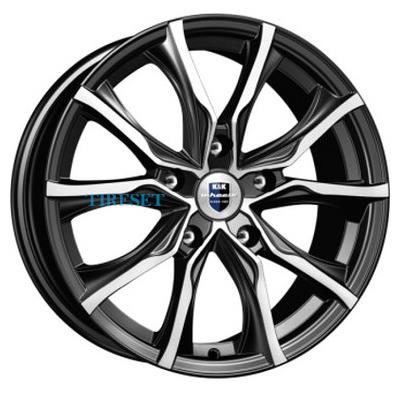 Диски KиK 7,5x17/5x114,3 ET45 D66,1 Твист (КС697) Алмаз черный на tireset.ru