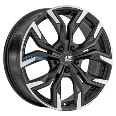 Диски LS FlowForming 7,5x18/5x108 ET45 D65,1 RC92 BKSF (конус) на tireset.ru