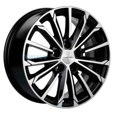 Диски Khomen Wheels 6,5x16/5x114,3 ET47,5 D67,1 KHW1611 (Optima/Soul) Black-FP на tireset.ru