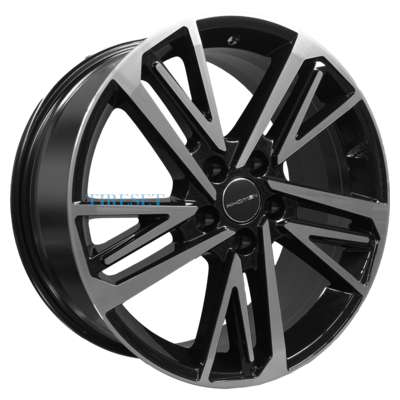 Диски Khomen Wheels 8x18/5x112 ET39 D66,6 KHW1815 (A6/Q5) Black-FP на tireset.ru