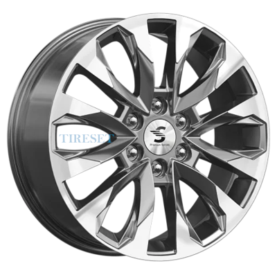 Диски Premium Series 8x20/6x139,7 ET38 D67,1 КР007 (Pajero Sport) Diamond Gloss Graphite на tireset.ru