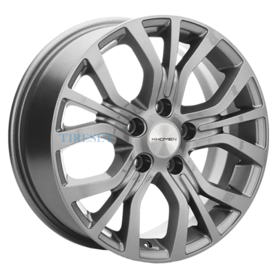 Диски Khomen Wheels 6,5x16/5x114,3 ET38 D67,1 KHW1608 (Outlander) Gray на tireset.ru