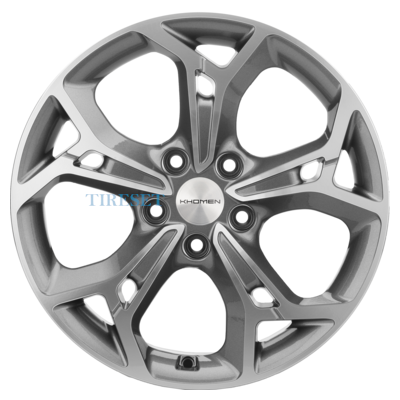 Диски Khomen Wheels 7x17/5x114,3 ET39 D60,1 KHW1702 (RAV4) Gray-FP на tireset.ru