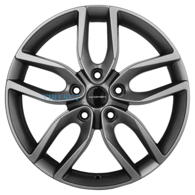 Диски Khomen Wheels 6,5x17/5x114,3 ET49 D67,1 KHW1708 (Hyundai Creta) Gray на tireset.ru