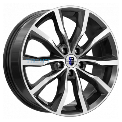 Диски KиK 7,5x18/5x108 ET47 D60,1 Портер (КС906) Алмаз черный на tireset.ru