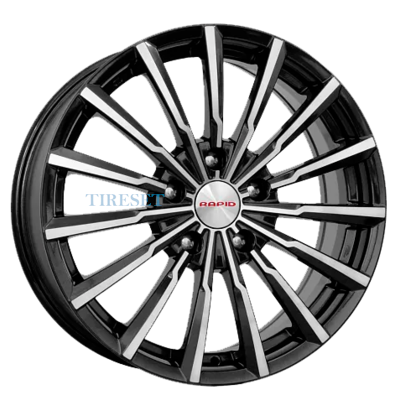 Диски KиK 5,5x14/4x100 ET46 D54,1 Акцент-оригинал (КС641) Алмаз черный на tireset.ru