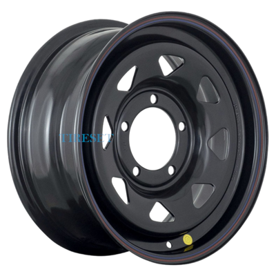 Диски Off-Road Wheels 7x16/5x139,7 ET-19 D110 УАЗ черный (треуг. мелкий) на tireset.ru