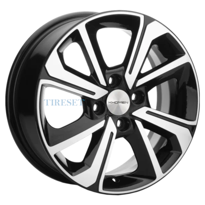Khomen Wheels 6x15/4x100 ET40 D60,1 KHW1501 (Logan/Sandero/Xray) Black-FP