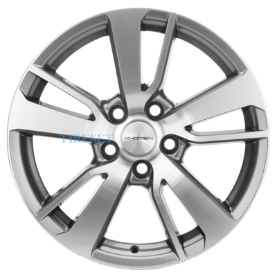 Диски Khomen Wheels 7x17/5x114,3 ET38 D67,1 KHW1704 (Outlander) Gray-FP на tireset.ru