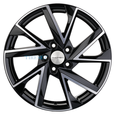 Khomen Wheels 7x17/5x114,3 ET45 D60,1 KHW1714 (Camry) Black-FP